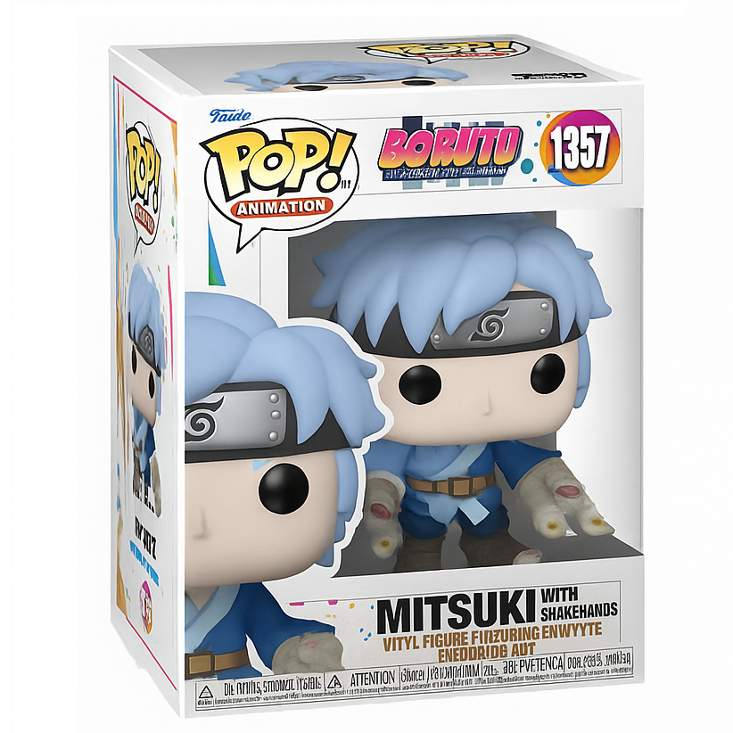 Funko Pop Mitsuki with Snake Hands #1357 Boruto figurica z razširjenimi kačjimi rokami, idealna za anime zbiratelje.