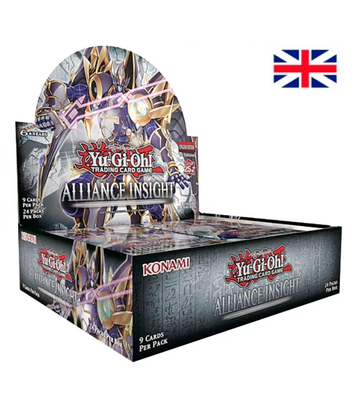 Yu-Gi-Oh Alliance Insight posamezen booster, angleška izdaja, z novimi učinki, pošastmi in kartami za krepitev Yu-Gi-Oh strategij.