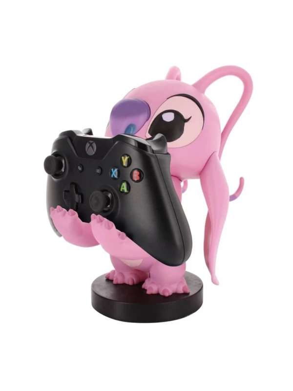 Angel Cable Guy držalo, rožnati Disney lik iz Lilo & Stitch, stojalo za telefon, PS5/PS4 ali Xbox kontrolerje.