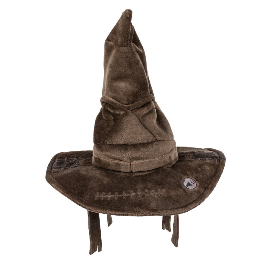 lišasti govoreči Sorting Hat (24 cm) odličen za darilo, zbirko ali dekoracijo čarovniškega kotička, z 4 angleškimi frazami.
