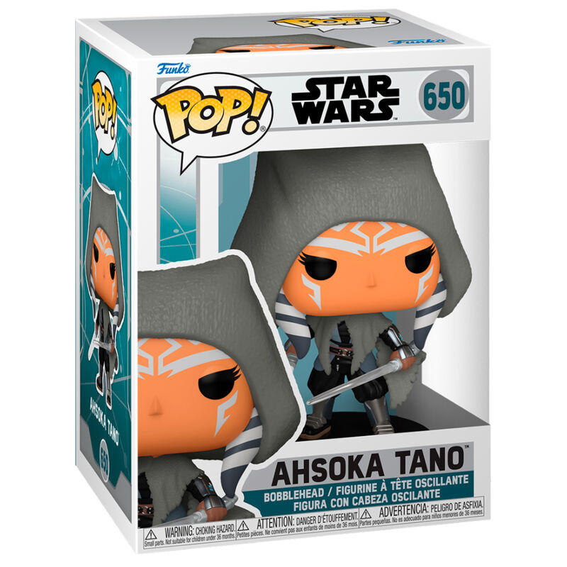 unko Pop Ahsoka Tano vinil figurica iz serije Star Wars, prikupna in zbirateljska figura za fan-e galaktične sage in geek dekoracijo.