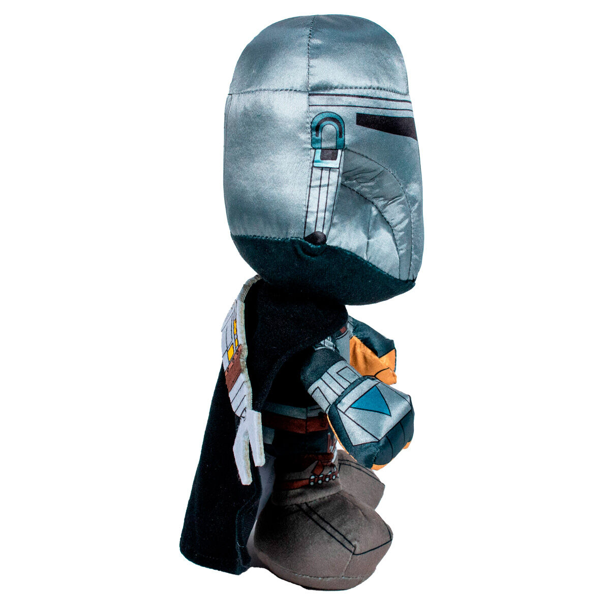 Mandalorian Warrior pliš iz Star Wars univerzuma, 25 cm velika plišasta igrača z značilnim oklepom, idealna za igro, dekoracijo ali geek zbirko.