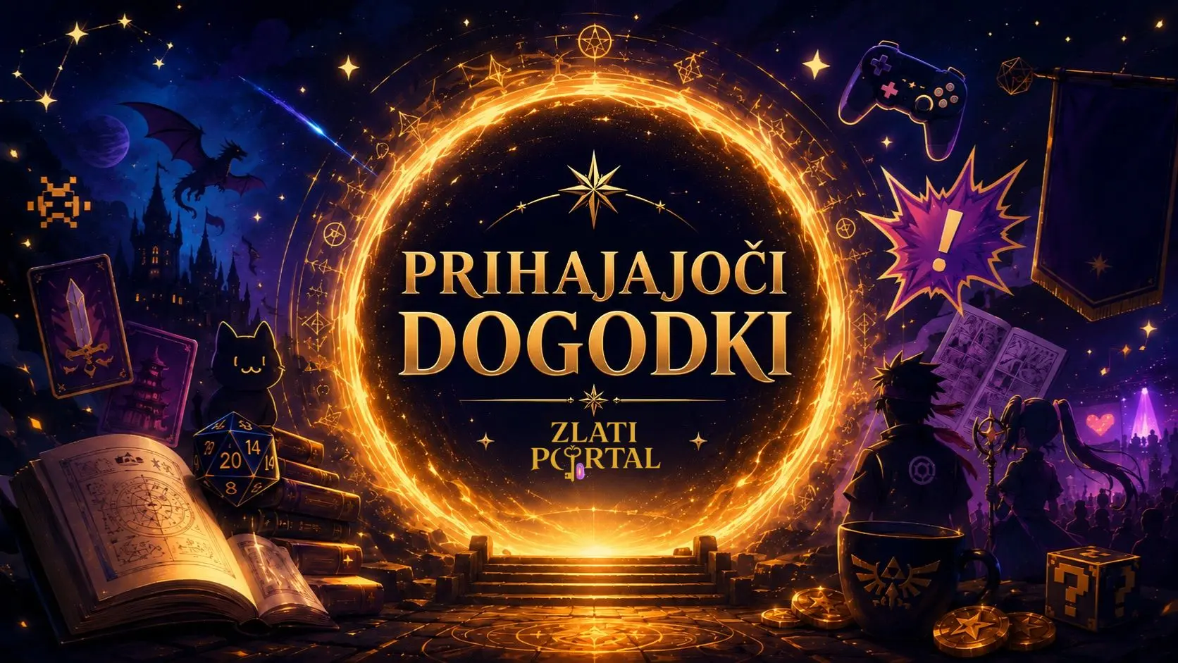 Prihajajoči geek dogodki v Sloveniji, anime, manga in fantasy dogodki z Zlati Portal