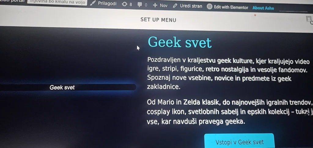 Anime, manga, videoigre in znanstvena fantastika kot navdih za Zlati Portal