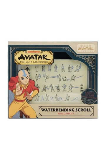 Detajl ilustracij na Avatar Waterbending Scroll repliki