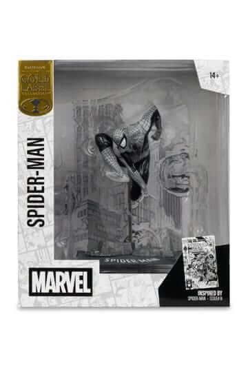 Spider-Man Line Art Gold Label figura 1/10 v stripovskem line art stilu