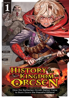 History of the Kingdom of Orcsen Vol. 1 – naslovnica fantasy mange z bojevnico in orkom