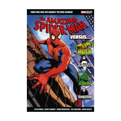 Marvel Select Amazing Spider-Man Versus – naslovnica stripa s Spider-Manom, Hulkom, Punisherjem, Tombstonom in Scorpionom