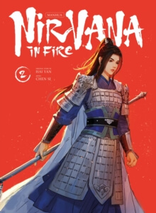Nirvana in Fire Vol. 2 – naslovnica manhue z bojevnico v oklepu